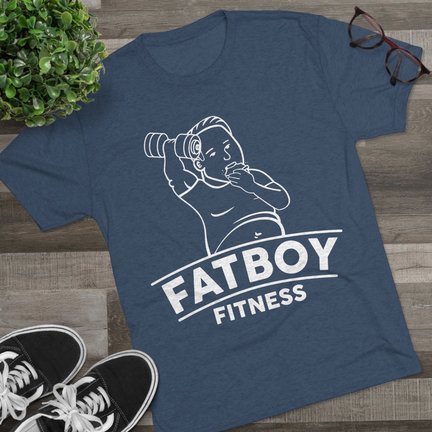 Fatboy Fitness Indigo Make Me A Sandwich Tee