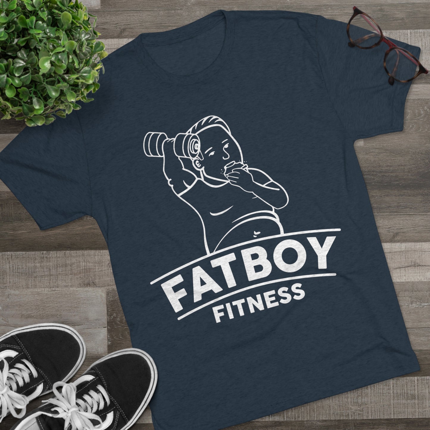 Fatboy Fitness In The Navy Tee